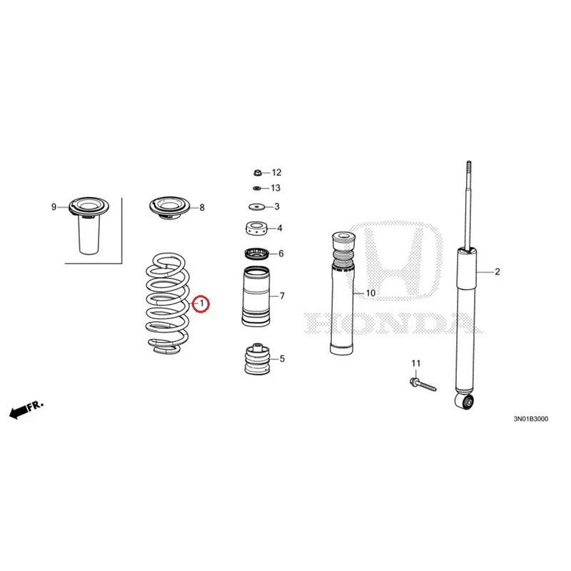 [NEW] JDM HONDA VEZEL e:HEV RV5 2025 Rear Damper GENUINE OEM - Image 2