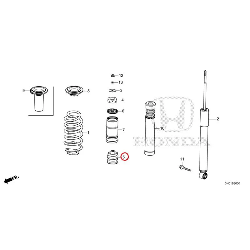 [NEW] JDM HONDA VEZEL e:HEV RV5 2025 Rear Damper GENUINE OEM - Image 6