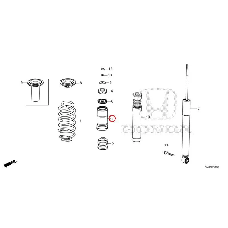 [NEW] JDM HONDA VEZEL e:HEV RV5 2025 Rear Damper GENUINE OEM - Image 8