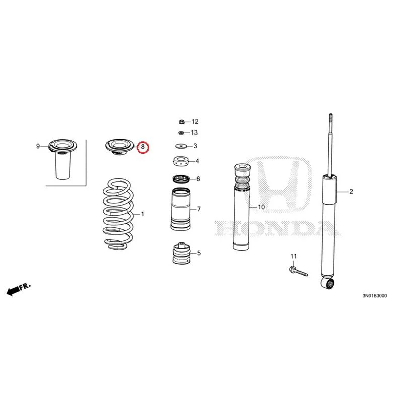 [NEW] JDM HONDA VEZEL e:HEV RV5 2025 Rear Damper GENUINE OEM - Image 9