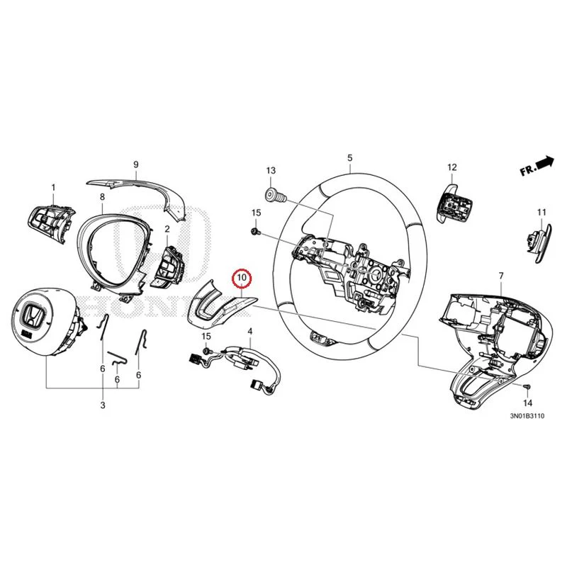 [NEW] JDM HONDA VEZEL e:HEV RV5 2025 Steering Wheel GENUINE OEM - Image 11