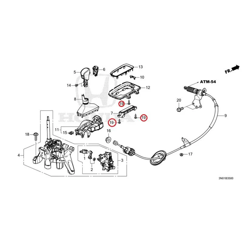 [NEW] JDM HONDA VEZEL e:HEV RV5 2025 Select Lever GENUINE OEM - Image 20