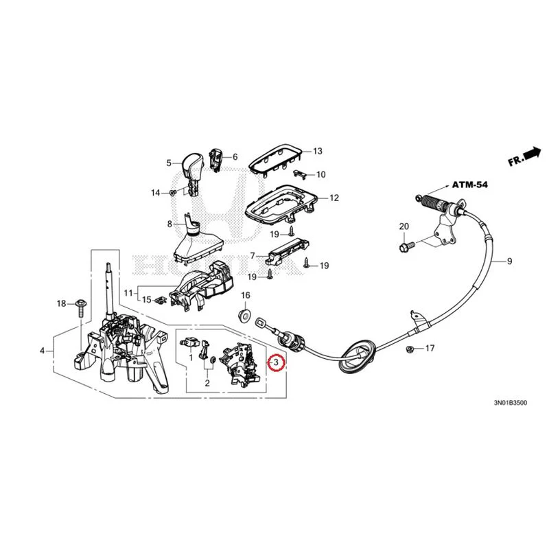 [NEW] JDM HONDA VEZEL e:HEV RV5 2025 Select Lever GENUINE OEM - Image 4