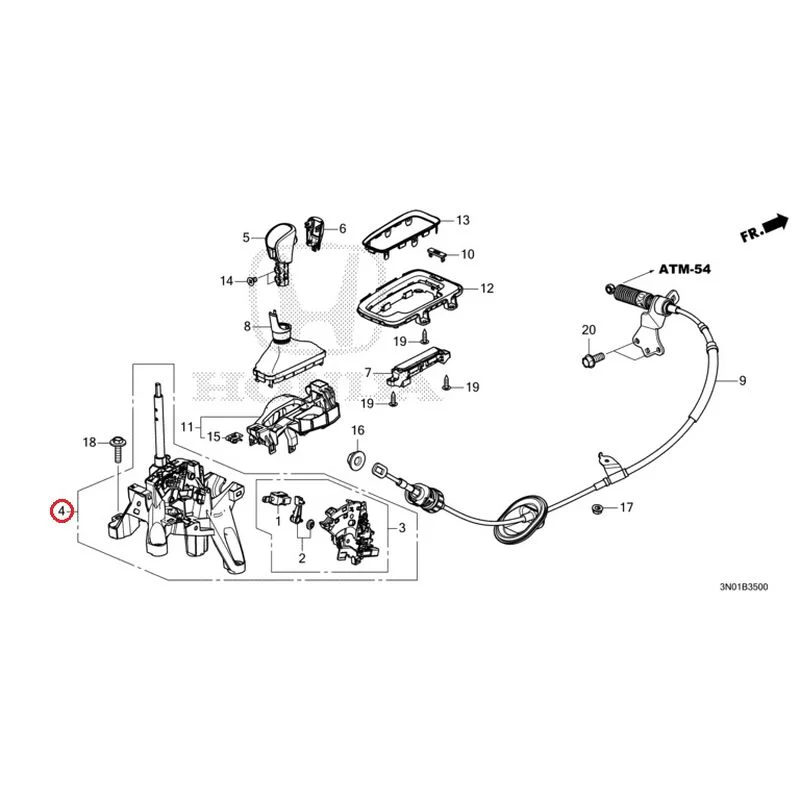 [NEW] JDM HONDA VEZEL e:HEV RV5 2025 Select Lever GENUINE OEM - Image 5