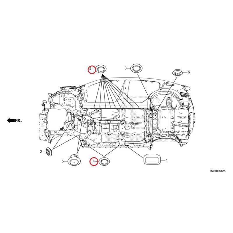 [NEW] JDM HONDA VEZEL e:HEV RV5 2025 Grommet (Lower) GENUINE OEM - Image 5