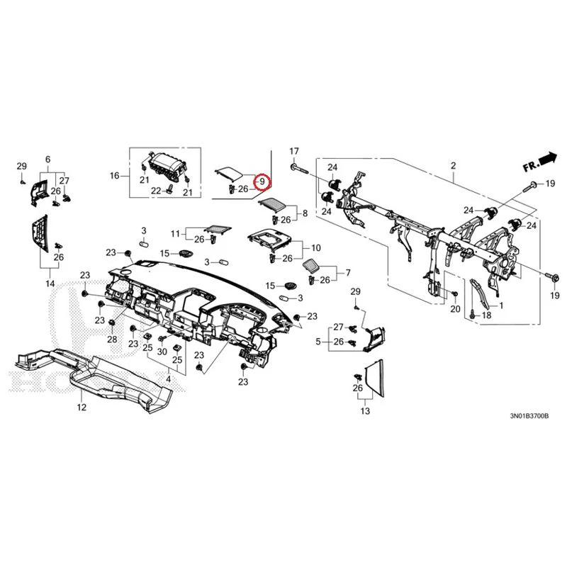 [NEW] JDM HONDA VEZEL e:HEV RV5 2025 Instrument panel GENUINE OEM - Image 11
