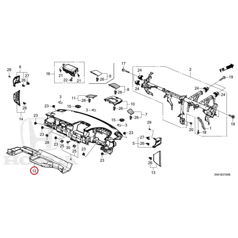 [NEW] JDM HONDA VEZEL e:HEV RV5 2025 Instrument panel GENUINE OEM - Image 15