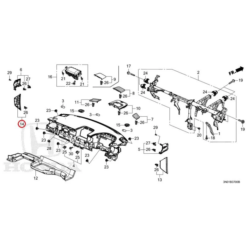 [NEW] JDM HONDA VEZEL e:HEV RV5 2025 Instrument panel GENUINE OEM - Image 17