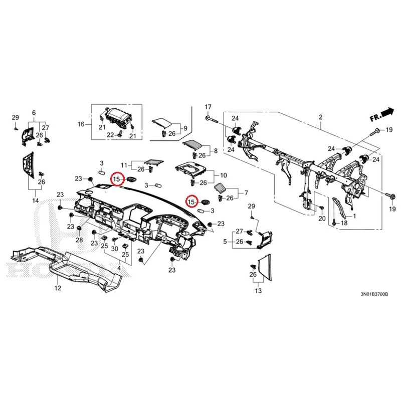 [NEW] JDM HONDA VEZEL e:HEV RV5 2025 Instrument panel GENUINE OEM - Image 18