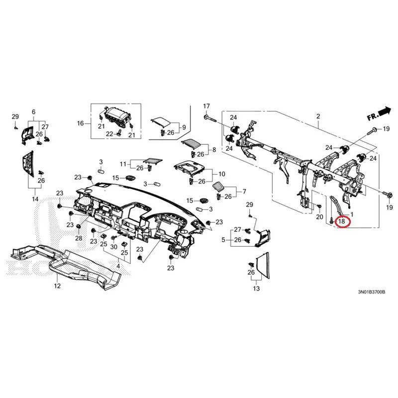 [NEW] JDM HONDA VEZEL e:HEV RV5 2025 Instrument panel GENUINE OEM - Image 21