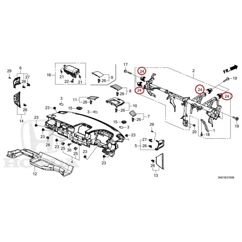 [NEW] JDM HONDA VEZEL e:HEV RV5 2025 Instrument panel GENUINE OEM - Image 27