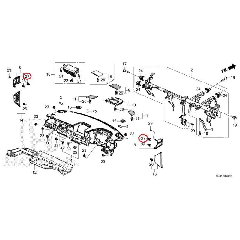 [NEW] JDM HONDA VEZEL e:HEV RV5 2025 Instrument panel GENUINE OEM - Image 30