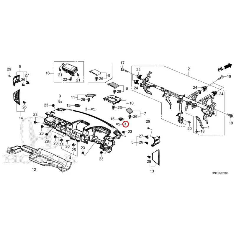 [NEW] JDM HONDA VEZEL e:HEV RV5 2025 Instrument panel GENUINE OEM - Image 4