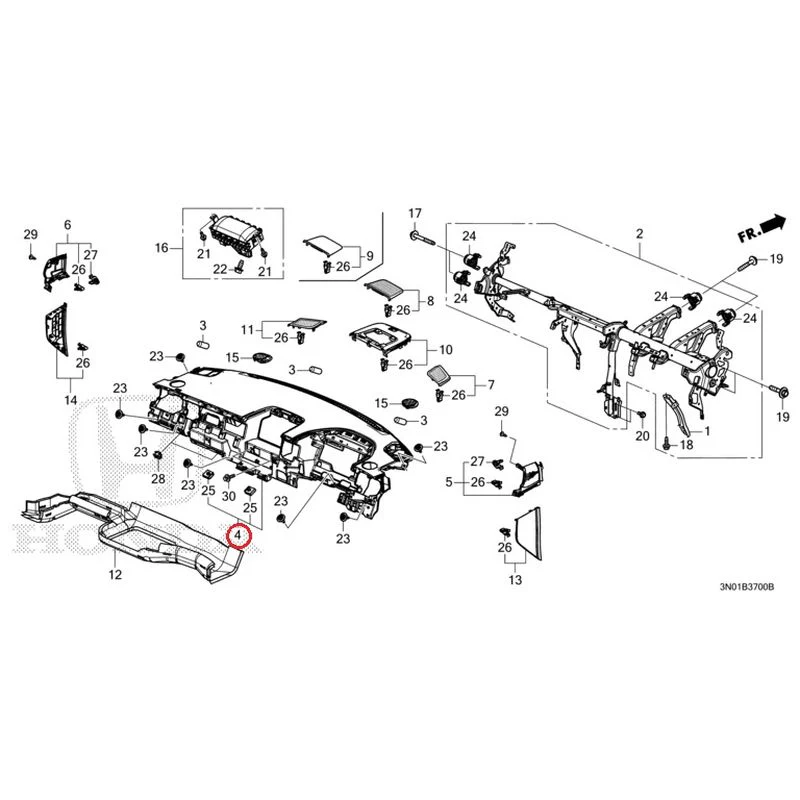 [NEW] JDM HONDA VEZEL e:HEV RV5 2025 Instrument panel GENUINE OEM - Image 5