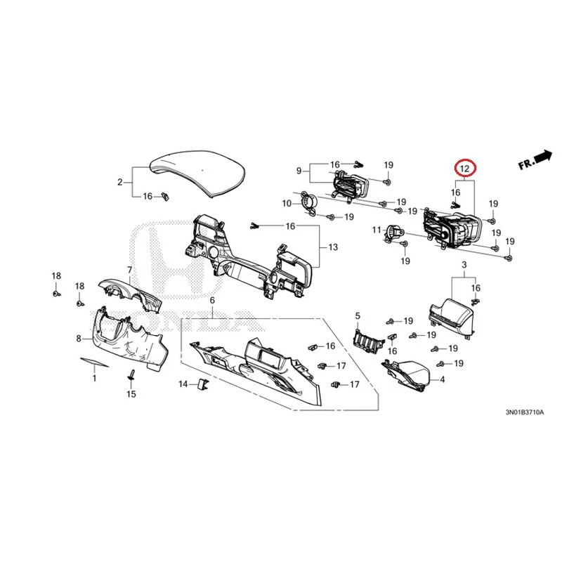 [NEW] JDM HONDA VEZEL e:HEV RV5 2025 Instrument panel garnish (driver side) GENUINE OEM - Image 14