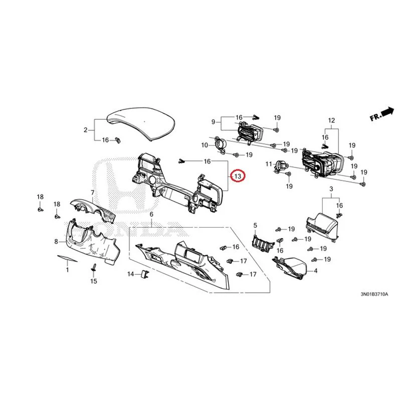 [NEW] JDM HONDA VEZEL e:HEV RV5 2025 Instrument panel garnish (driver side) GENUINE OEM - Image 15