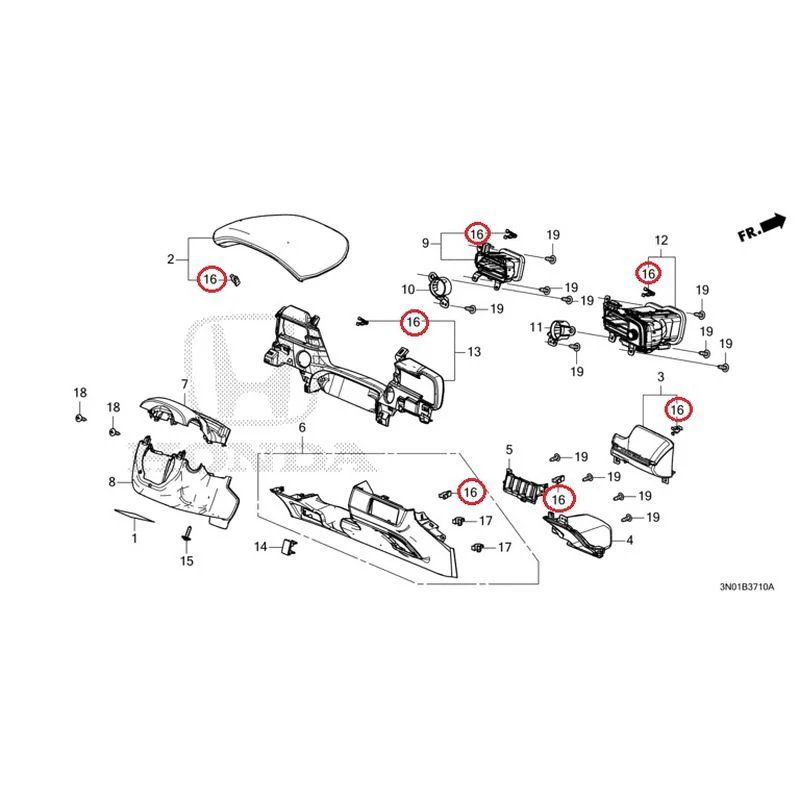 [NEW] JDM HONDA VEZEL e:HEV RV5 2025 Instrument panel garnish (driver side) GENUINE OEM - Image 18
