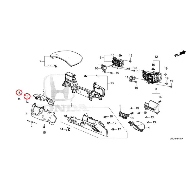 [NEW] JDM HONDA VEZEL e:HEV RV5 2025 Instrument panel garnish (driver side) GENUINE OEM - Image 20