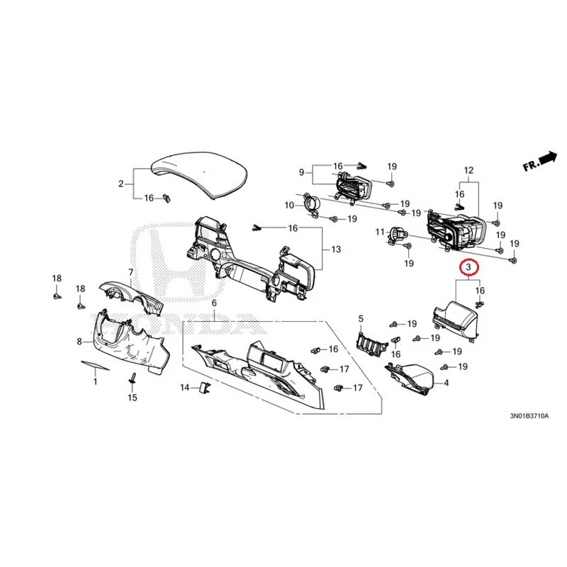 [NEW] JDM HONDA VEZEL e:HEV RV5 2025 Instrument panel garnish (driver side) GENUINE OEM - Image 4