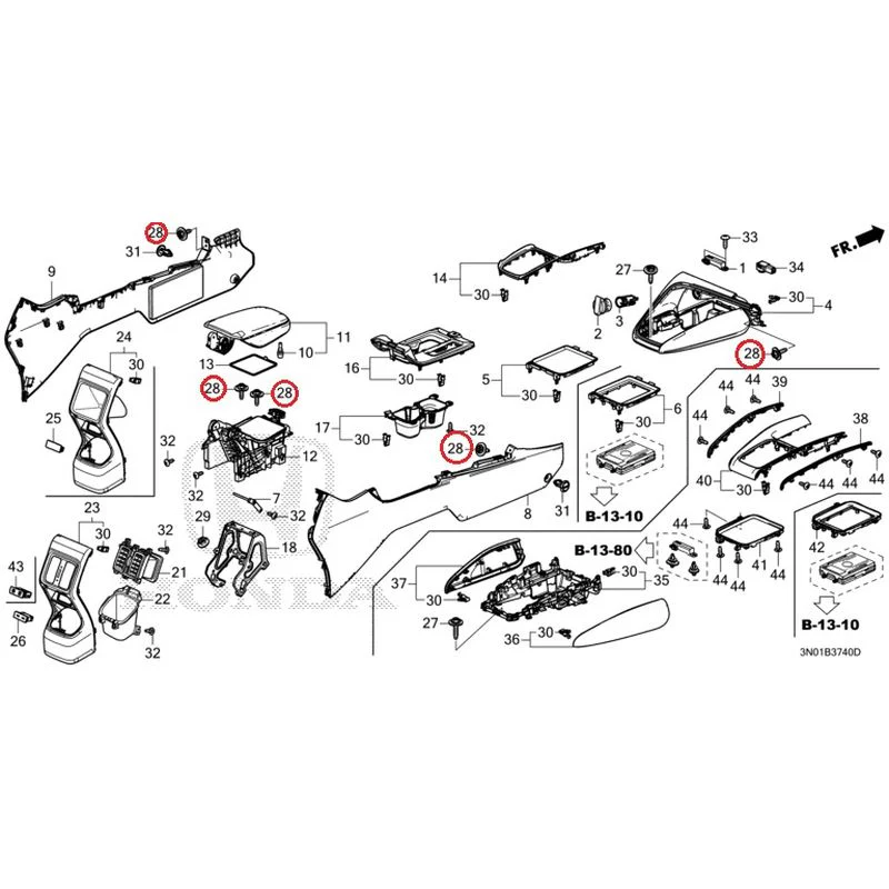 [NEW] JDM HONDA VEZEL e:HEV RV5 2025 Console GENUINE OEM - Image 16