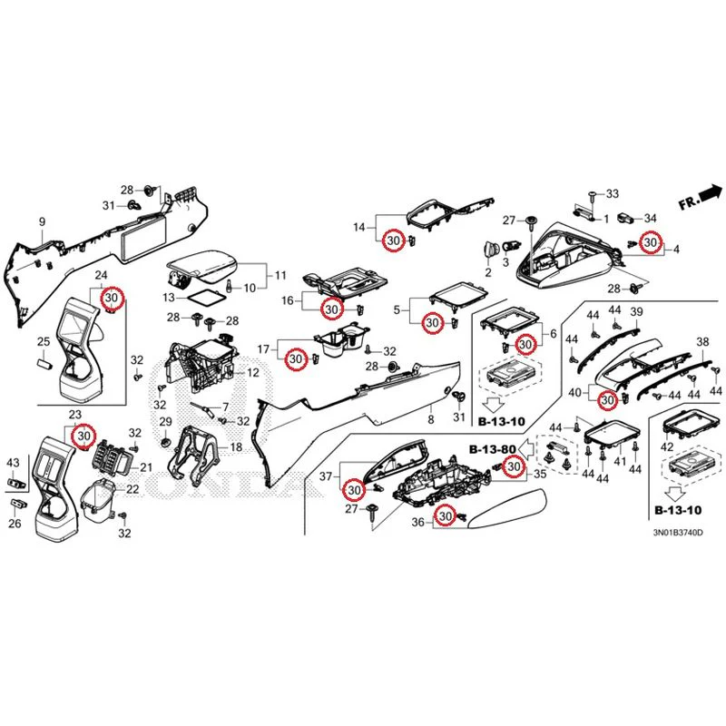 [NEW] JDM HONDA VEZEL e:HEV RV5 2025 Console GENUINE OEM - Image 18