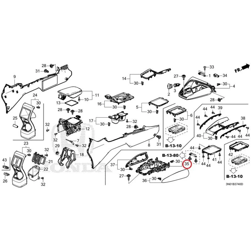 [NEW] JDM HONDA VEZEL e:HEV RV5 2025 Console GENUINE OEM - Image 21