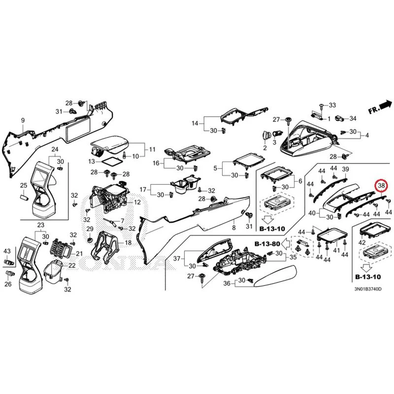 [NEW] JDM HONDA VEZEL e:HEV RV5 2025 Console GENUINE OEM - Image 24