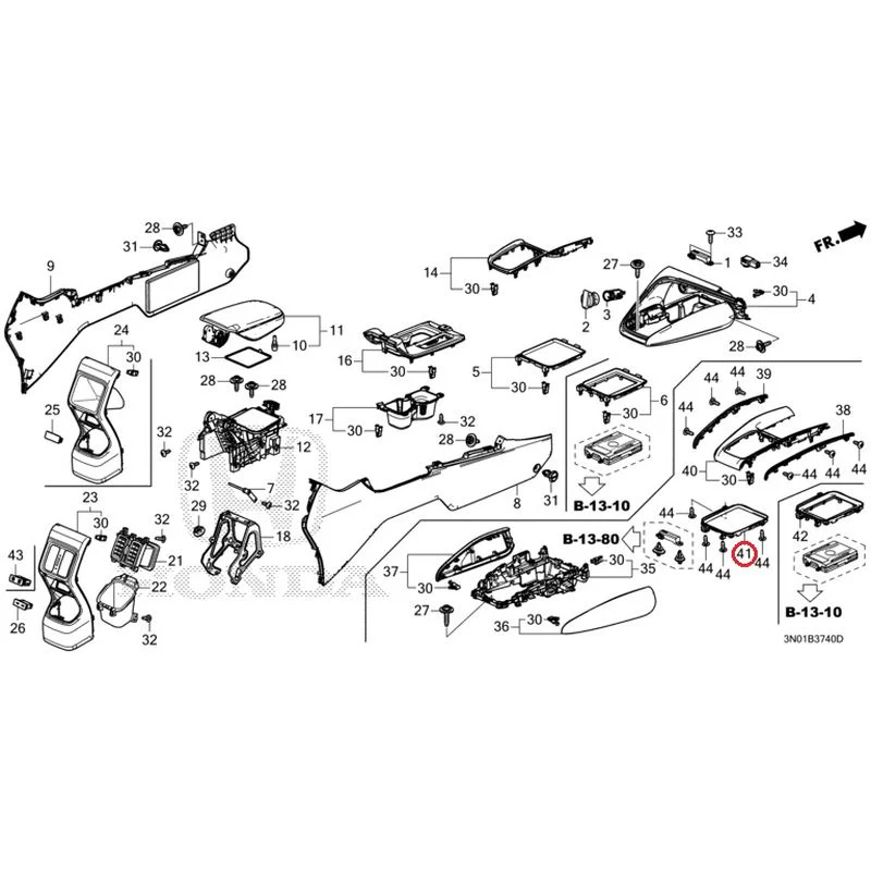 [NEW] JDM HONDA VEZEL e:HEV RV5 2025 Console GENUINE OEM - Image 27