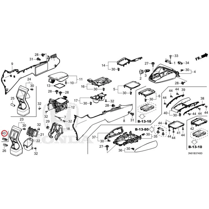 [NEW] JDM HONDA VEZEL e:HEV RV5 2025 Console GENUINE OEM - Image 29