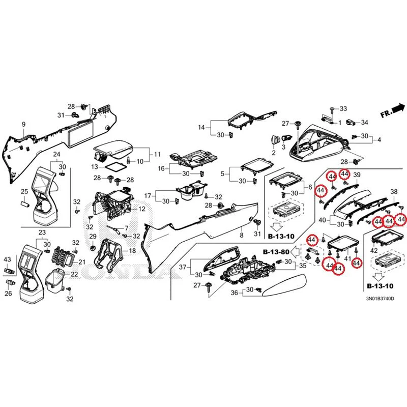 [NEW] JDM HONDA VEZEL e:HEV RV5 2025 Console GENUINE OEM - Image 30