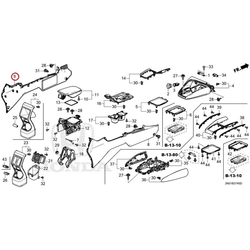[NEW] JDM HONDA VEZEL e:HEV RV5 2025 Console GENUINE OEM - Image 4