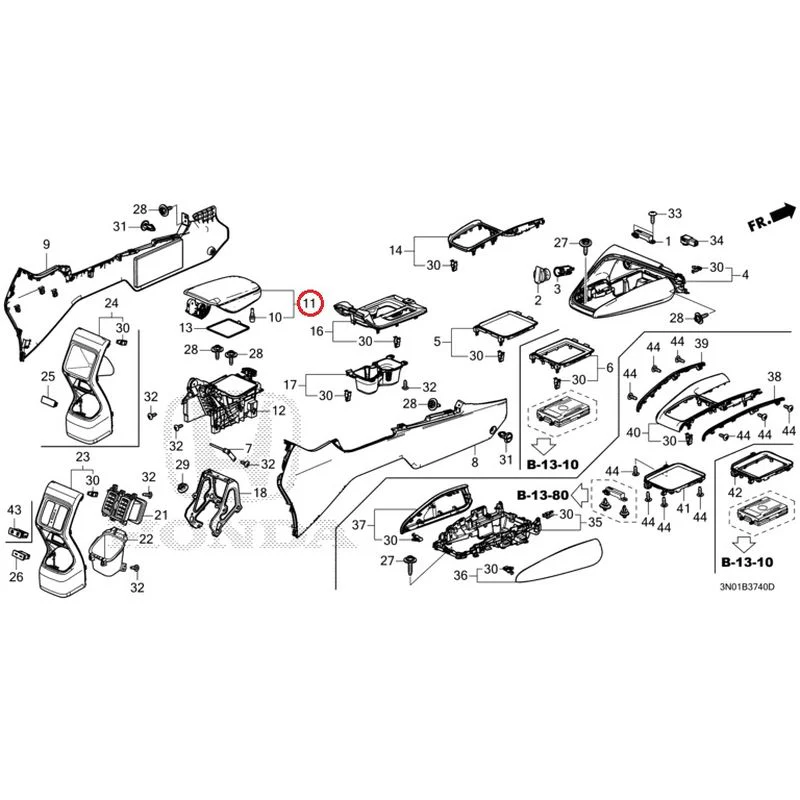 [NEW] JDM HONDA VEZEL e:HEV RV5 2025 Console GENUINE OEM - Image 6