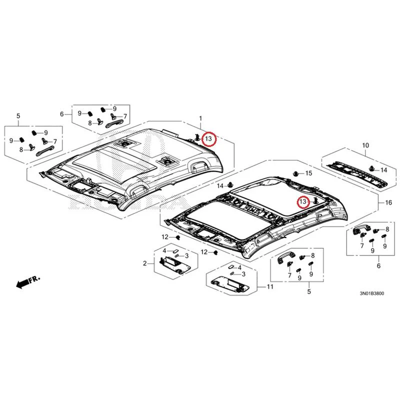 [NEW] JDM HONDA VEZEL e:HEV RV5 2025 Roof Lining GENUINE OEM - Image 14
