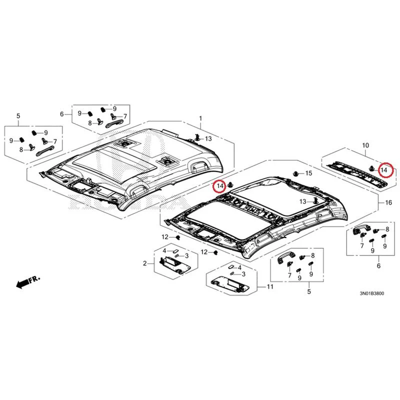 [NEW] JDM HONDA VEZEL e:HEV RV5 2025 Roof Lining GENUINE OEM - Image 15