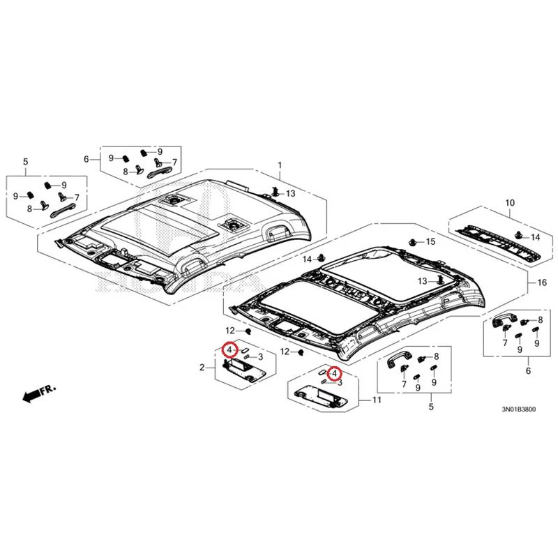 [NEW] JDM HONDA VEZEL e:HEV RV5 2025 Roof Lining GENUINE OEM - Image 5