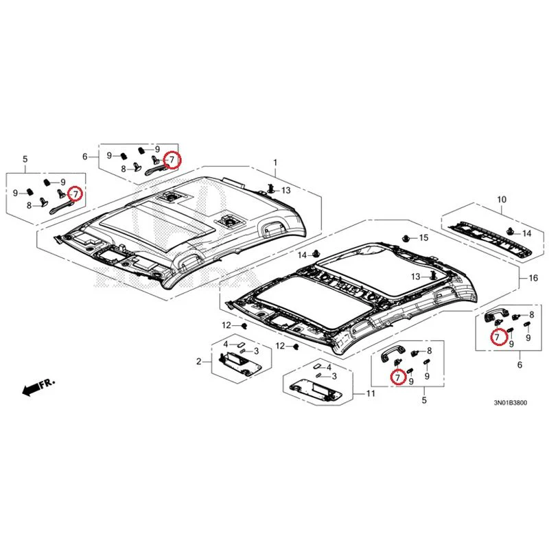 [NEW] JDM HONDA VEZEL e:HEV RV5 2025 Roof Lining GENUINE OEM - Image 8