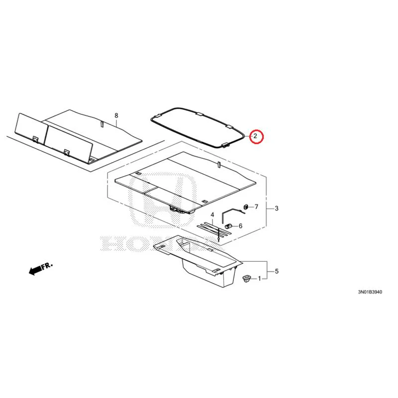 [NEW] JDM HONDA VEZEL e:HEV RV5 2025 Trunk under box GENUINE OEM - Image 3