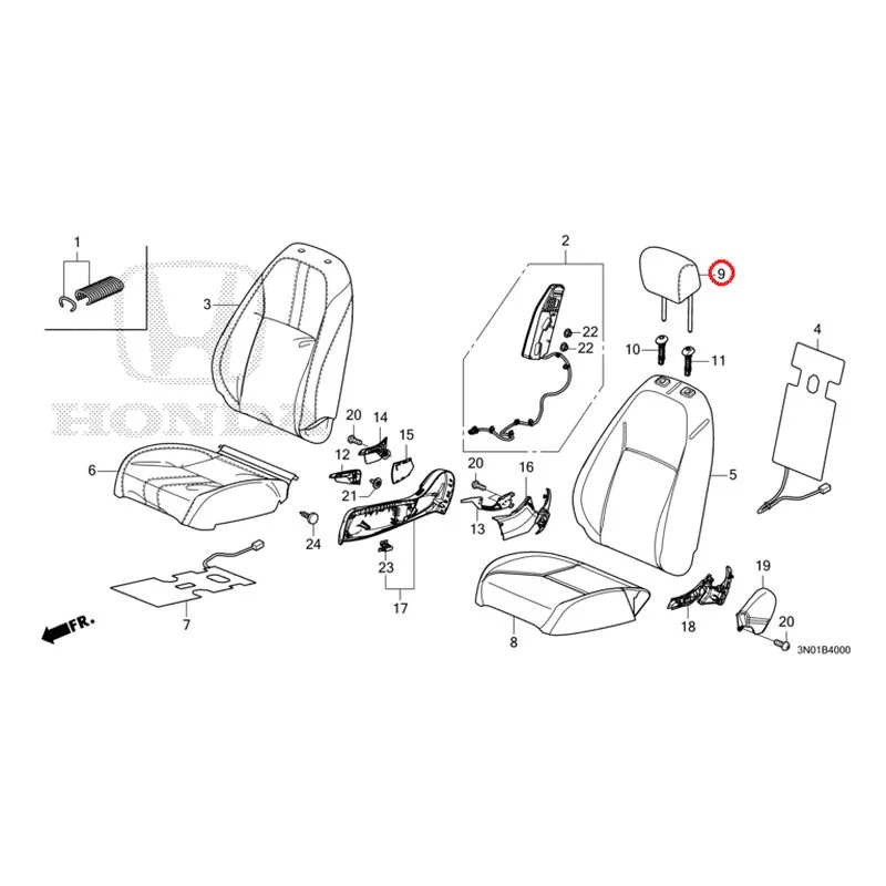 [NEW] JDM HONDA VEZEL e:HEV RV5 2025 Front Seat (Driver's Side) GENUINE OEM - Image 10