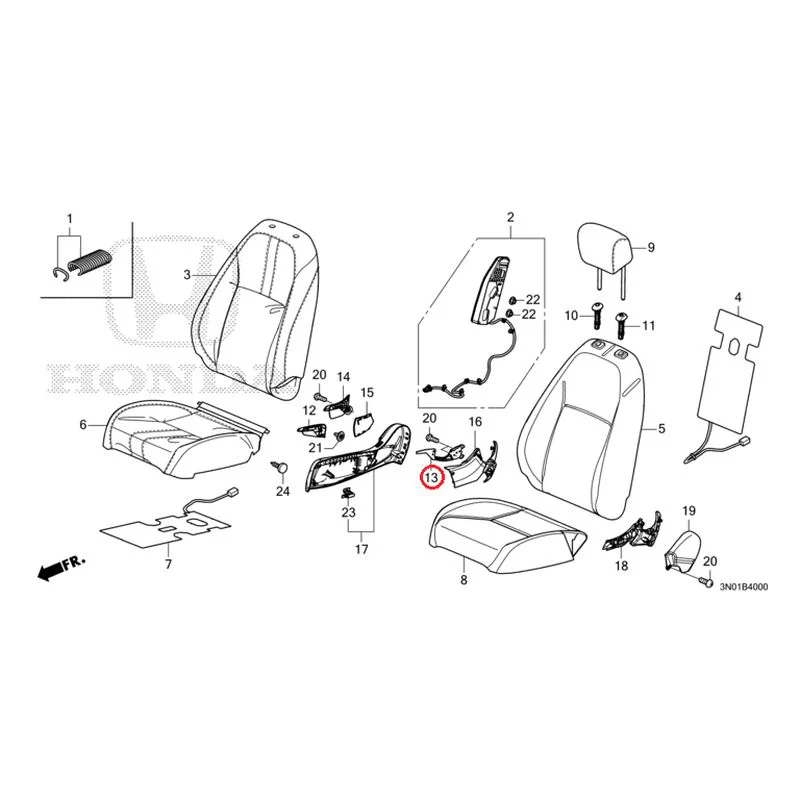 [NEW] JDM HONDA VEZEL e:HEV RV5 2025 Front Seat (Driver's Side) GENUINE OEM - Image 14
