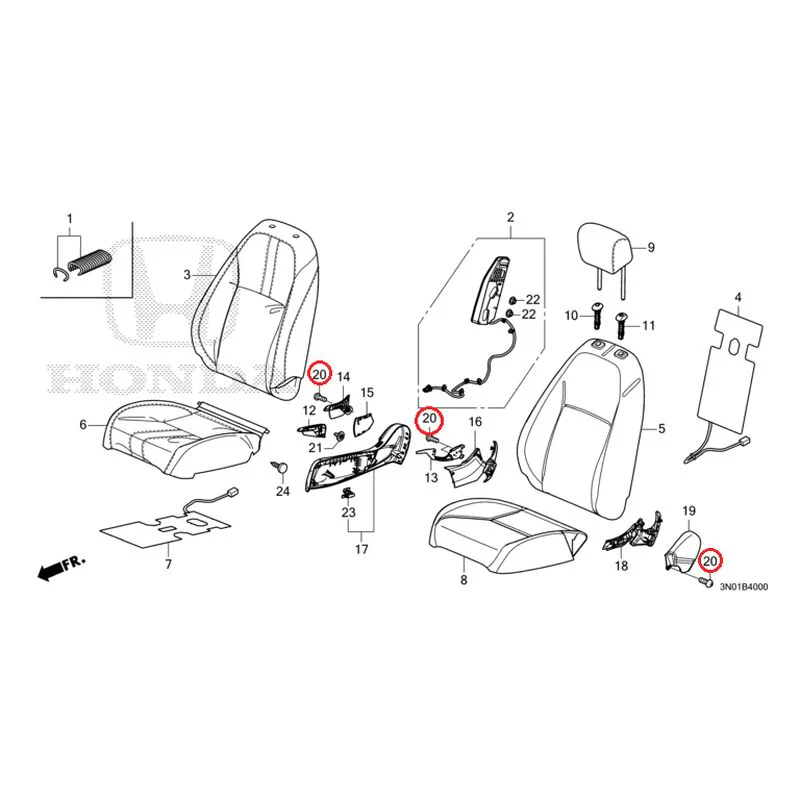 [NEW] JDM HONDA VEZEL e:HEV RV5 2025 Front Seat (Driver's Side) GENUINE OEM - Image 21