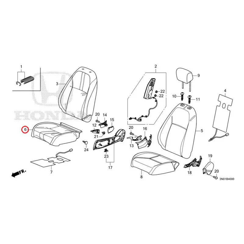 [NEW] JDM HONDA VEZEL e:HEV RV5 2025 Front Seat (Driver's Side) GENUINE OEM - Image 7