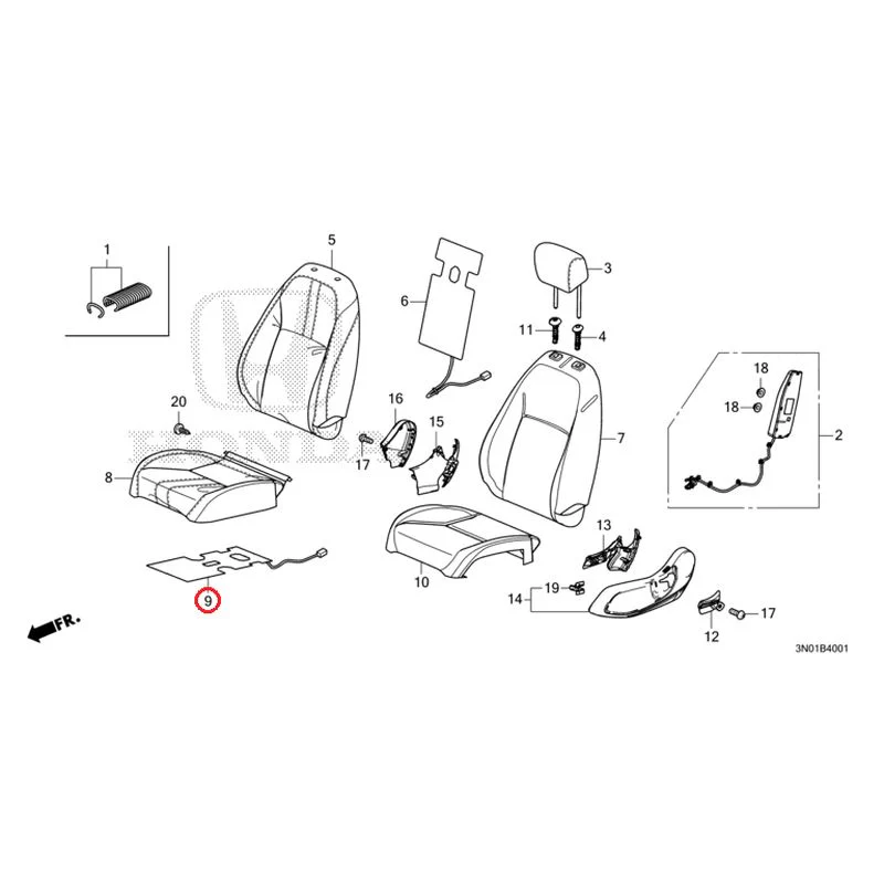 [NEW] JDM HONDA VEZEL e:HEV RV5 2025 Front Seat (Passenger Side) GENUINE OEM - Image 10