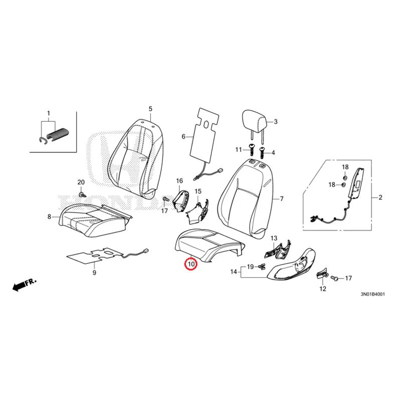 [NEW] JDM HONDA VEZEL e:HEV RV5 2025 Front Seat (Passenger Side) GENUINE OEM - Image 11