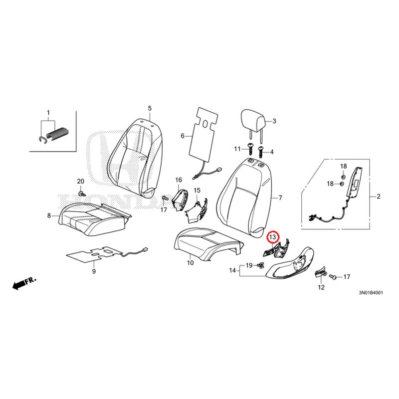 [NEW] JDM HONDA VEZEL e:HEV RV5 2025 Front Seat (Passenger Side) GENUINE OEM - Image 14