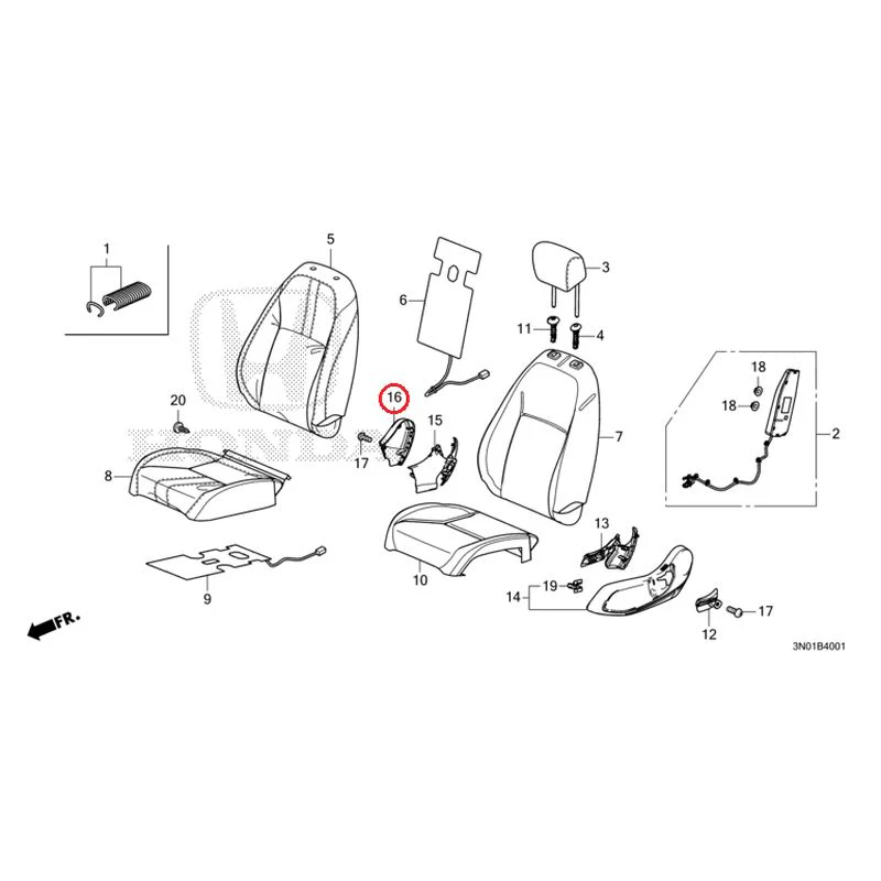 [NEW] JDM HONDA VEZEL e:HEV RV5 2025 Front Seat (Passenger Side) GENUINE OEM - Image 17