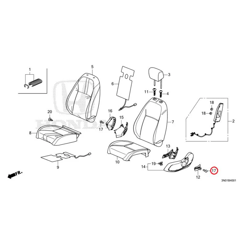 [NEW] JDM HONDA VEZEL e:HEV RV5 2025 Front Seat (Passenger Side) GENUINE OEM - Image 18