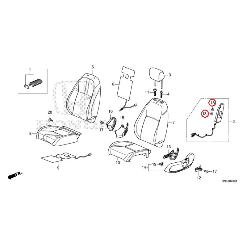 [NEW] JDM HONDA VEZEL e:HEV RV5 2025 Front Seat (Passenger Side) GENUINE OEM - Image 19