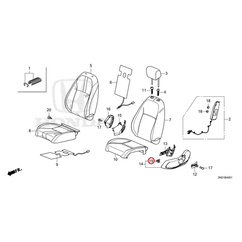 [NEW] JDM HONDA VEZEL e:HEV RV5 2025 Front Seat (Passenger Side) GENUINE OEM - Image 20
