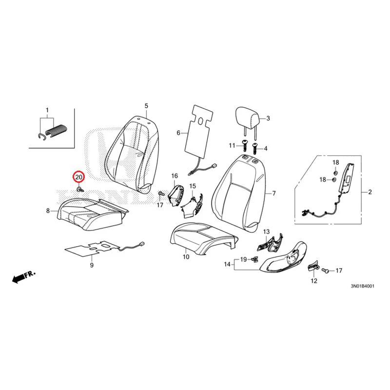 [NEW] JDM HONDA VEZEL e:HEV RV5 2025 Front Seat (Passenger Side) GENUINE OEM - Image 21