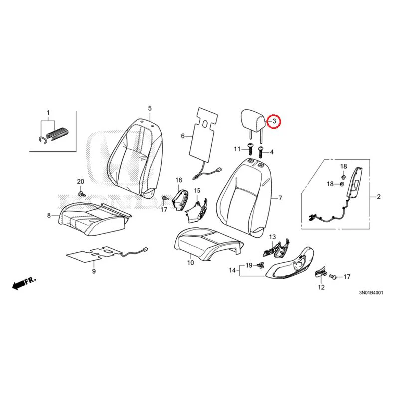 [NEW] JDM HONDA VEZEL e:HEV RV5 2025 Front Seat (Passenger Side) GENUINE OEM - Image 4